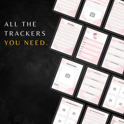 My Baby Memory Book PLR & MRR, Baby Shower Gift Ideas, Baby's First Year Templates, Plr Canva Templates, Daily Journal, Plr Planners Mrr