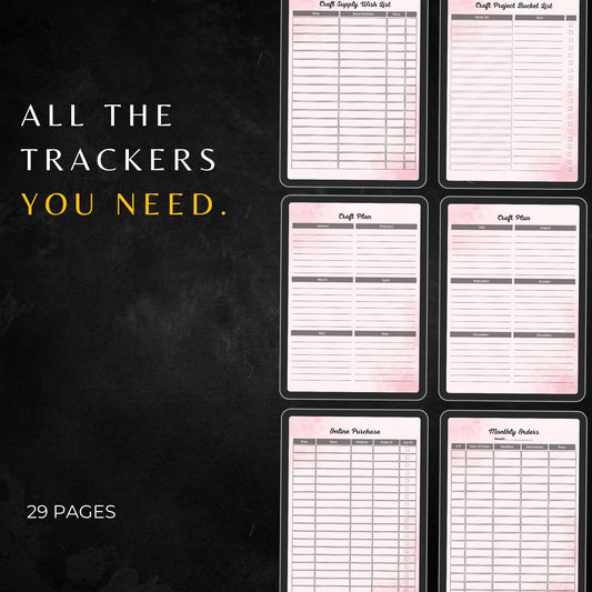Craft Planner PLR & MRR, Canva Templates, Daily Planner, Craft Project Planner, Business Planner,Plr Planners,Digital Planner Plr,To do List