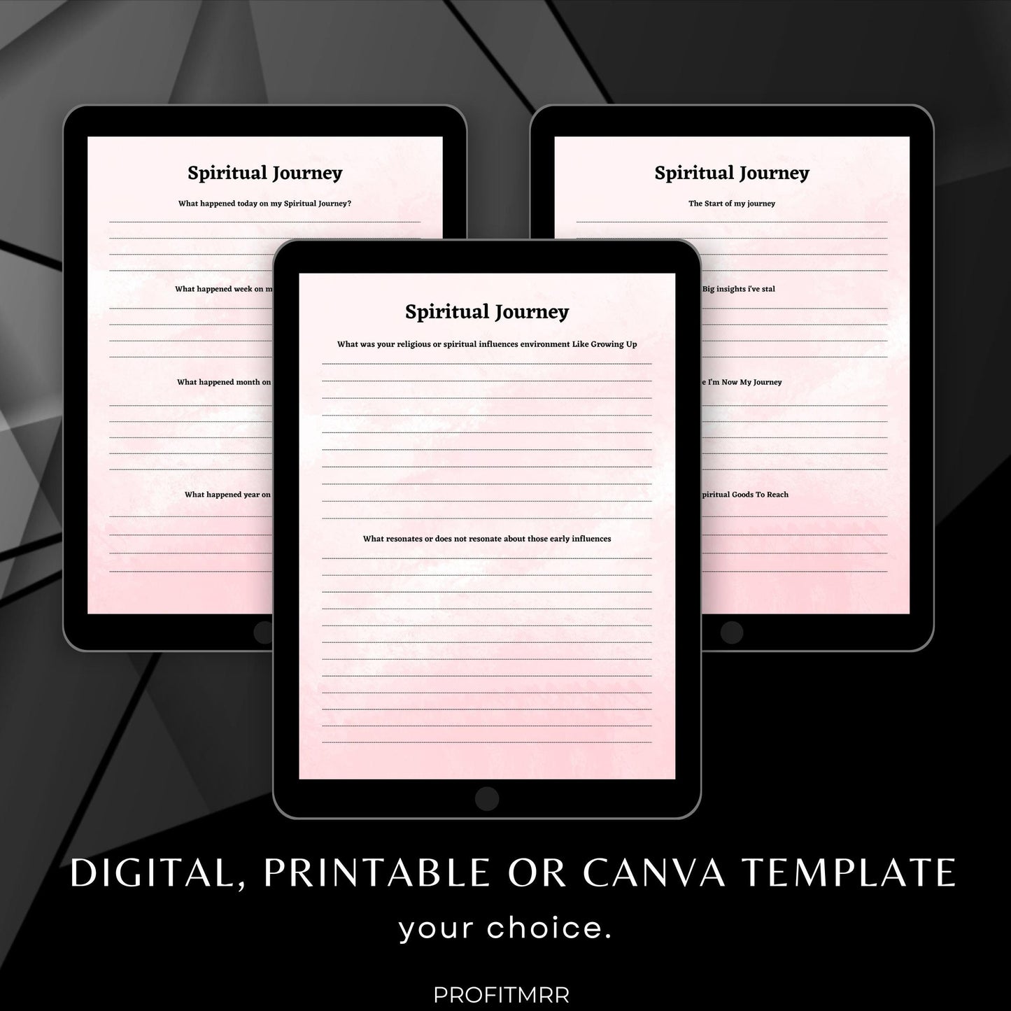 Spiritual Awakening Workbook PLR & MRR, Plr Planners, Plr Canva Templates, Self Care Journal, Habit Tracker, Daily Gratitude,Digital Planner