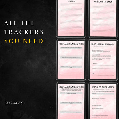 Find Your Passion Planner PLR & MRR, Plr Canva Templates, Self Care Journal, Habit Tracker, Daily Gratitude, Digital Planners, Plr Planners,