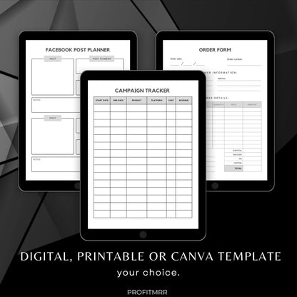 Small Business Planner PLR & MRR, Plr Canva Templates, Plr Planners,Plr Products Bundle,Plr Bundle Collection,Digital Printable Planners Plr