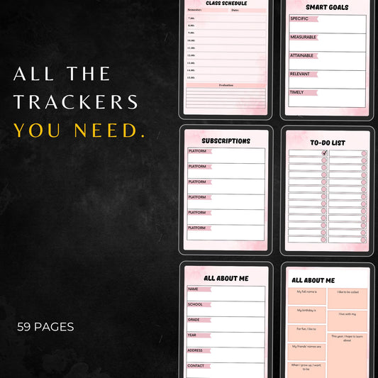 Back To School Planner PLR & MRR, Canva Templates, Plr Planners, To do List, Lesson Tracker, Digital Planner Bundle, Printable Planner Plr