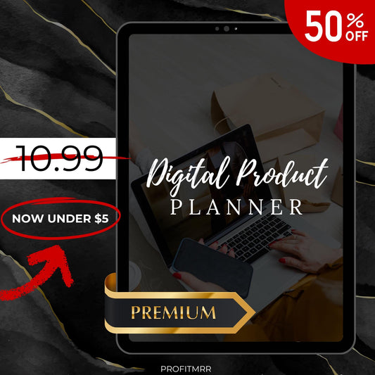 Digital Product Planner PLR & MRR, Plr Canva Templates, Plr Planners, Daily Planner, Digital download, Digital Product Bundle, Plr Products