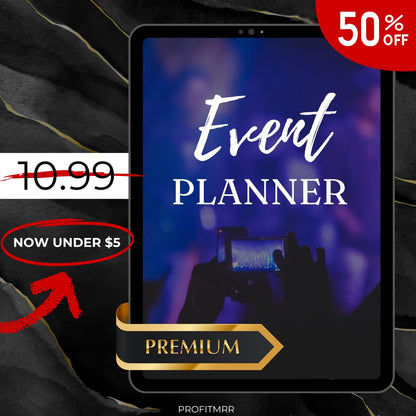 Event Planner PLR & MRR, Plr Canva Templates, Plr Planners, Plr Products Bundle, Plr Collection, Event Checklist, Digital Planners Plr Mrr