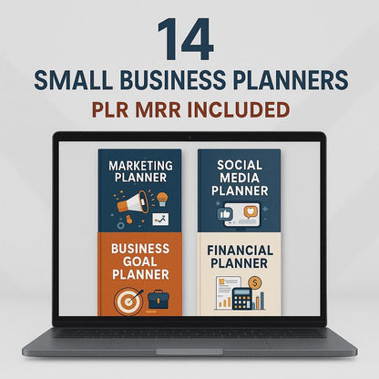 Small Business Planner Bundle: PLR Canva Templates (Digital Download)