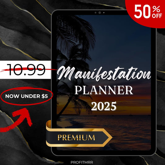 Manifestation Journal PLR & MRR, Plr Canva Templates, Plr Planners, Plr Products Bundle,Plr Bundle Collection,Digital Printable Planners Plr