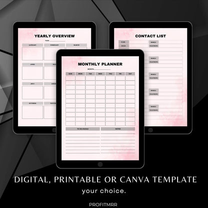 Office Tasks Planner PLR MRR, Plr Canva Templates, Plr Planners, Plr Products Bundle, Plr Bundle Collection, Digital Printable Planners Plr