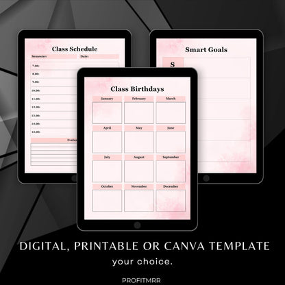 Teacher Planner PLR & MRR, Plr Canva Templates, Plr Planners, Plr Products Bundle, Plr Bundle Collection, Digital Printable Planners Plr