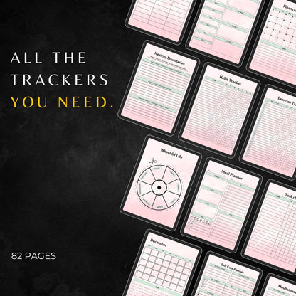 2025 That Girl Planner PLR MRR: Digital Productivity Templates (Canva Editable, Resell Rights Included)