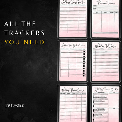 2025 Premium Wedding Planner PLR & MRR,Plr Canva Templates,Plr Planners,Plr Products Bundle,Plr Bundle Collection,Digital Printable Planners