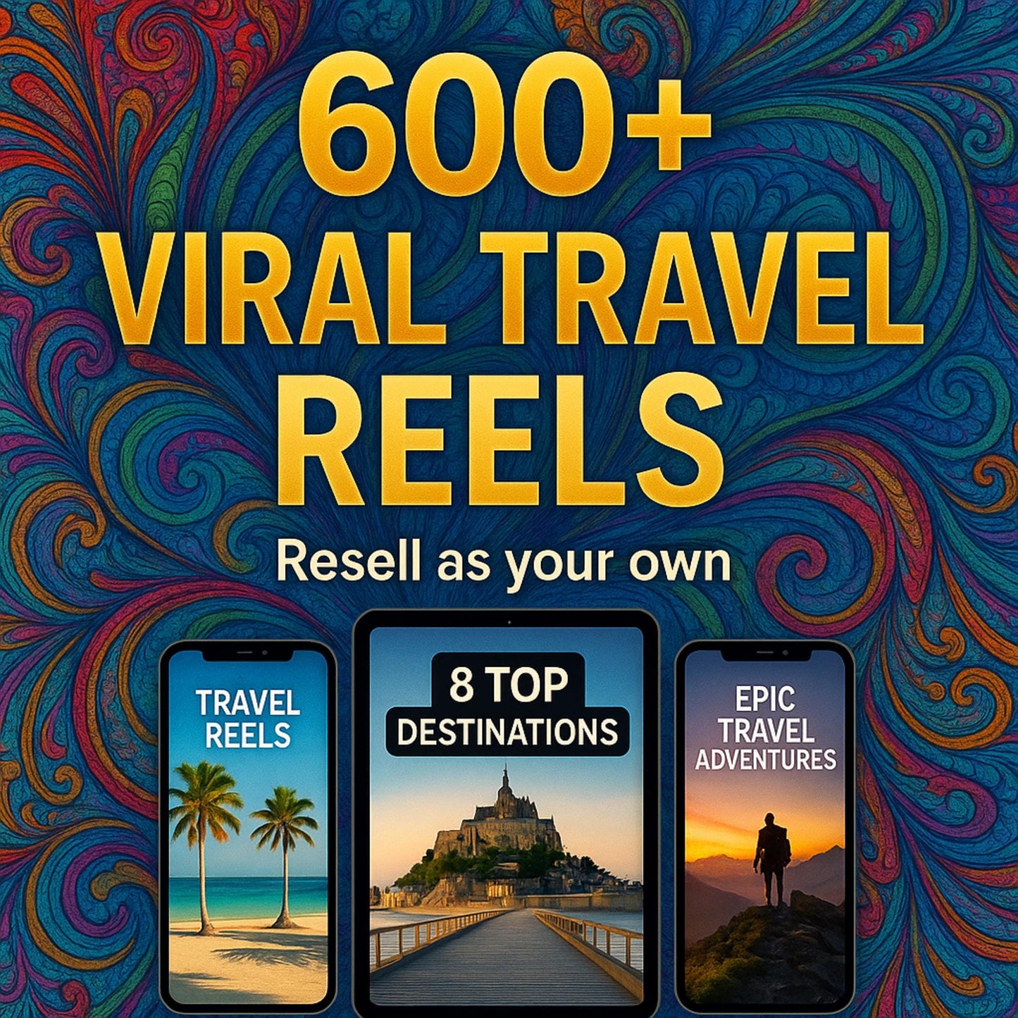 Viral Travel Reels Faceless Reels PLR & MRR, Trending Reels, Plr Videos, Mrr Content, Plr Products, Aesthetic Reels,Viral Reels,Shorts Plr