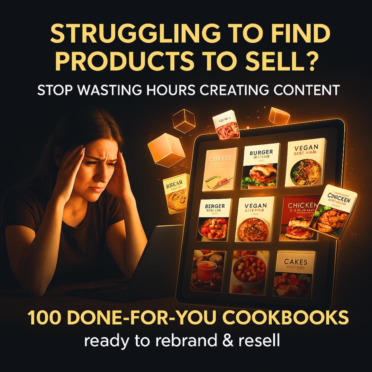 Cooking Recipes Bundle | Digital Cookbook Collection with PLR & Resell Rights