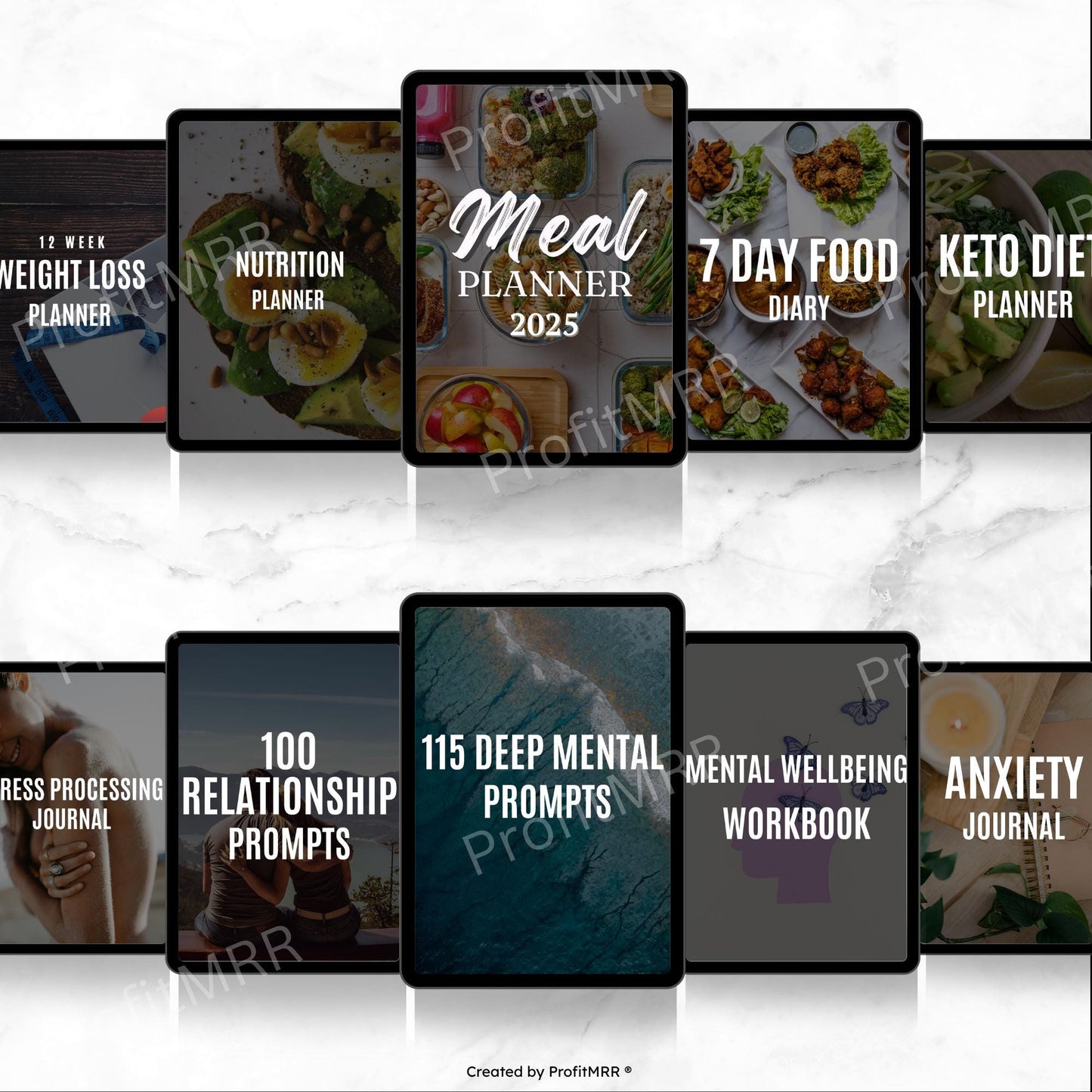 280+ Digital Planners Mega Bundle | PLR MRR Editable Canva Templates for Resell, Organization, Productivity & Business Use, Plr Planners