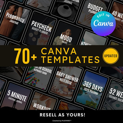 70+ Ultimate Digital Planners Journals Mega Bundle | Finance, Wellness, Business, Fitness & Lifestyle | PLR MRR Templates