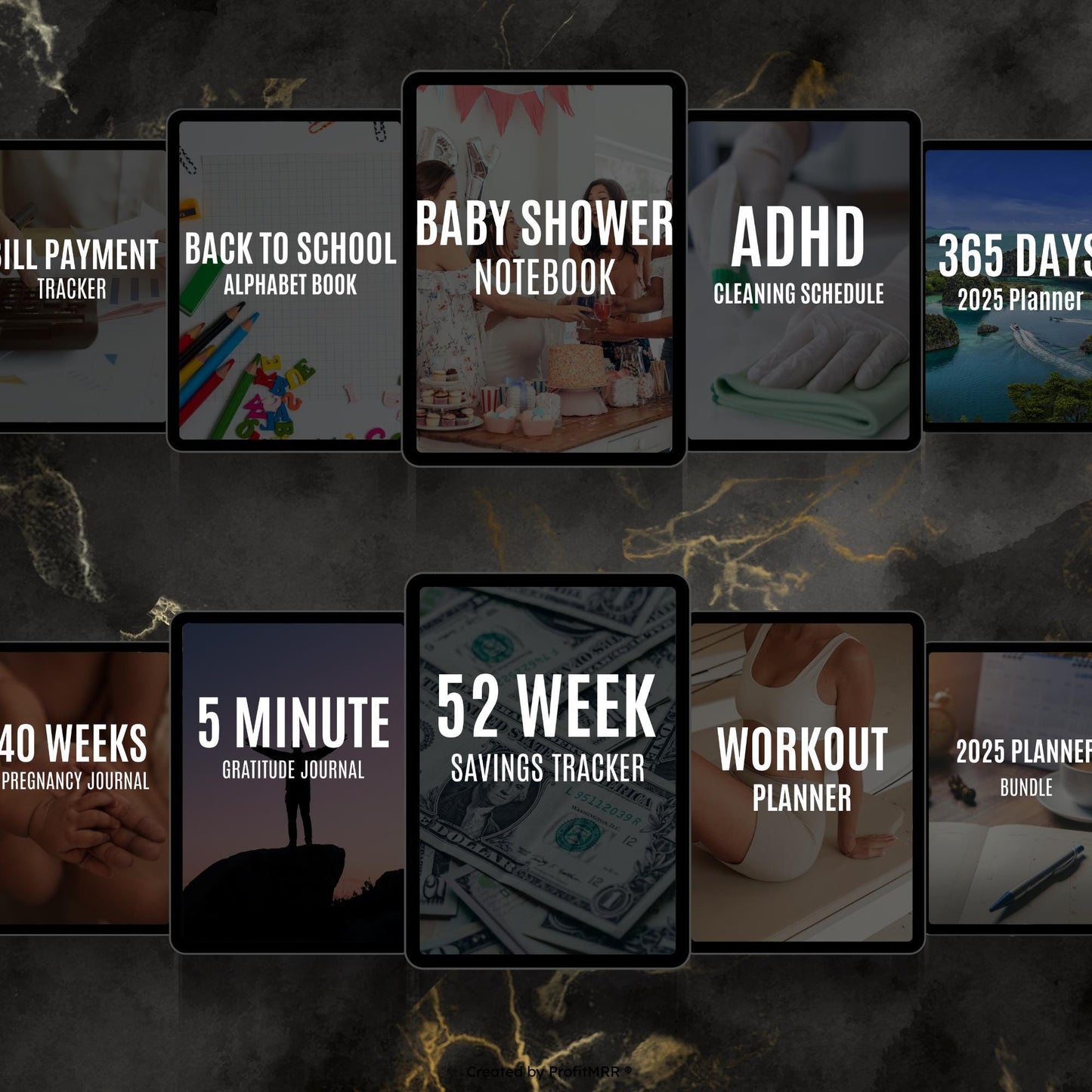 70+ Ultimate Digital Planners Journals Mega Bundle | Finance, Wellness, Business, Fitness & Lifestyle | PLR MRR Templates