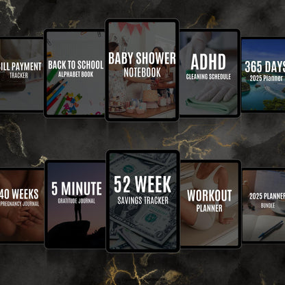 70+ Ultimate Digital Planners Journals Mega Bundle | Finance, Wellness, Business, Fitness & Lifestyle | PLR MRR Templates