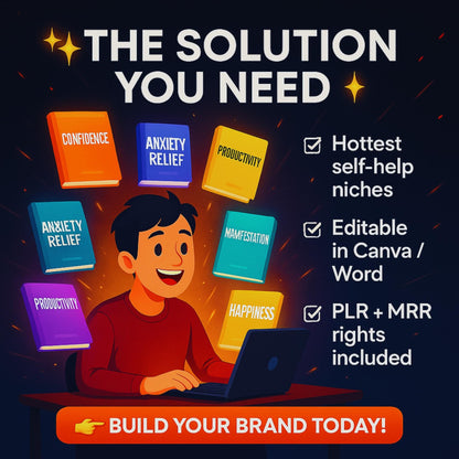 90+ Psychology & Self-Help eBooks Bundle PLR MRR | Mental Health, Personal Growth Mindset Guides | Resell Rights, Plr eBooks, Plr Products