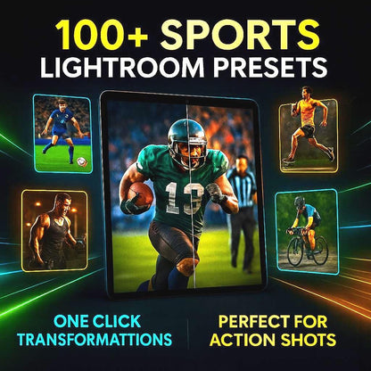 PLR MRR 100+ Sports Lightroom Presets, Lightroom presets football, lightroom presets sport, soccer presets, Plr Products, Plr Presets