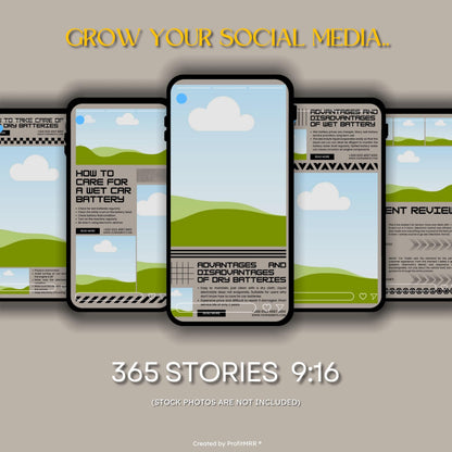 PLR MRR 1100 Mechanic Instagram Templates Bundle Resell Rights | Editable Canva Social Media Kit | Posts, Stories, Highlights | Plr Products