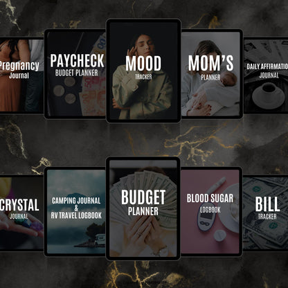 70+ Ultimate Digital Planners Journals Mega Bundle | Finance, Wellness, Business, Fitness & Lifestyle | PLR MRR Templates