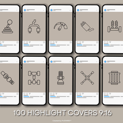 PLR MRR 1100 Mechanic Instagram Templates Bundle Resell Rights | Editable Canva Social Media Kit | Posts, Stories, Highlights | Plr Products